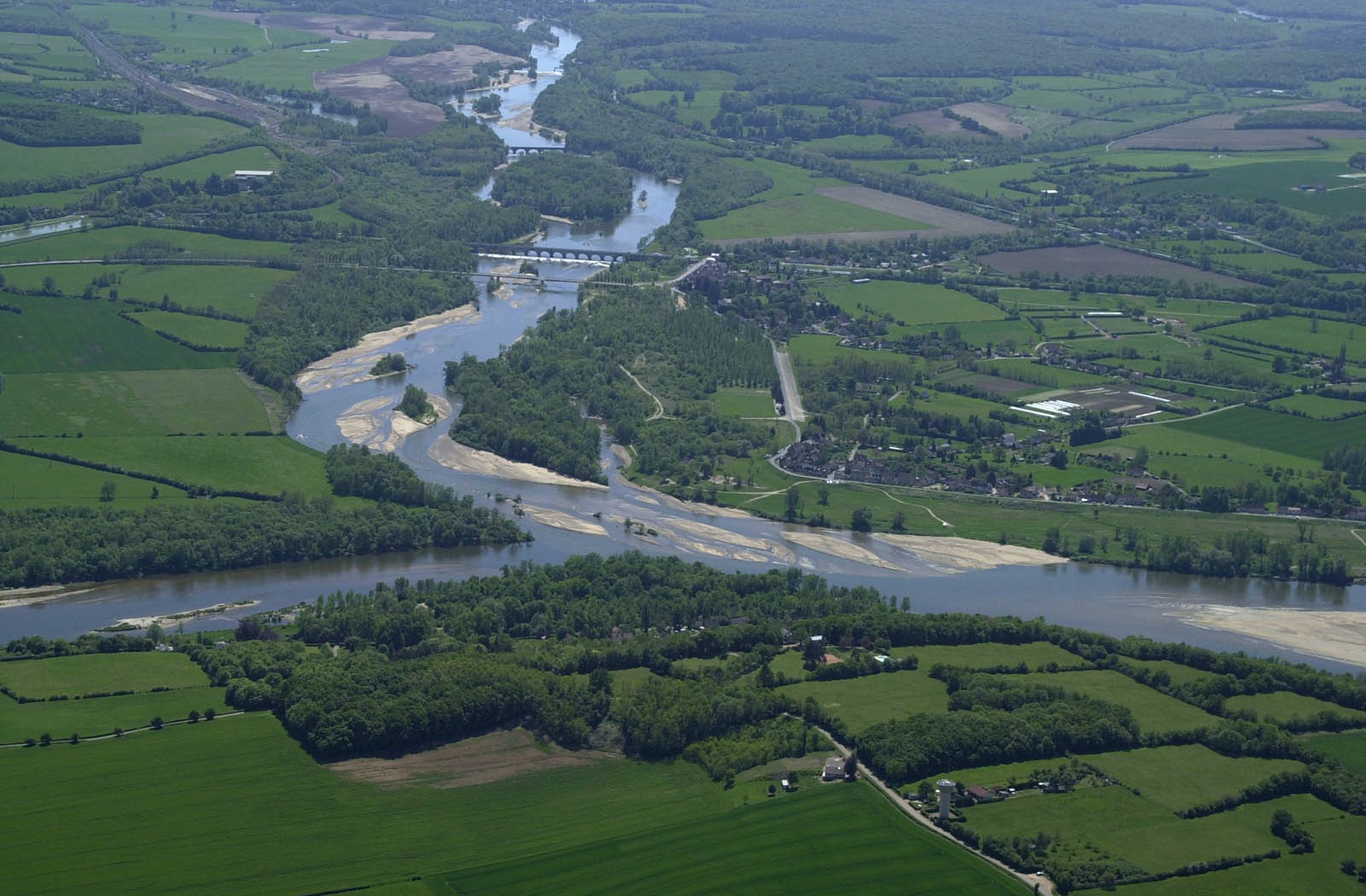 Site classé du "Bec d'Allier", Cher.