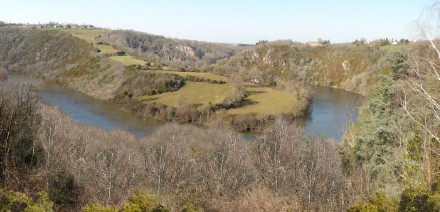 Site classé des "Gorges de la Creuse" à Badecon-le-Pin, Indre.