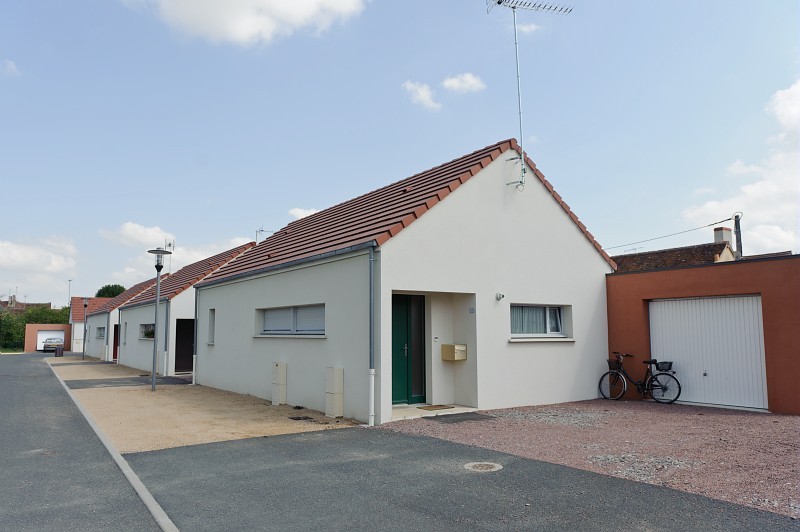 Maisons à Levroux (Indre) en cloisons de paille