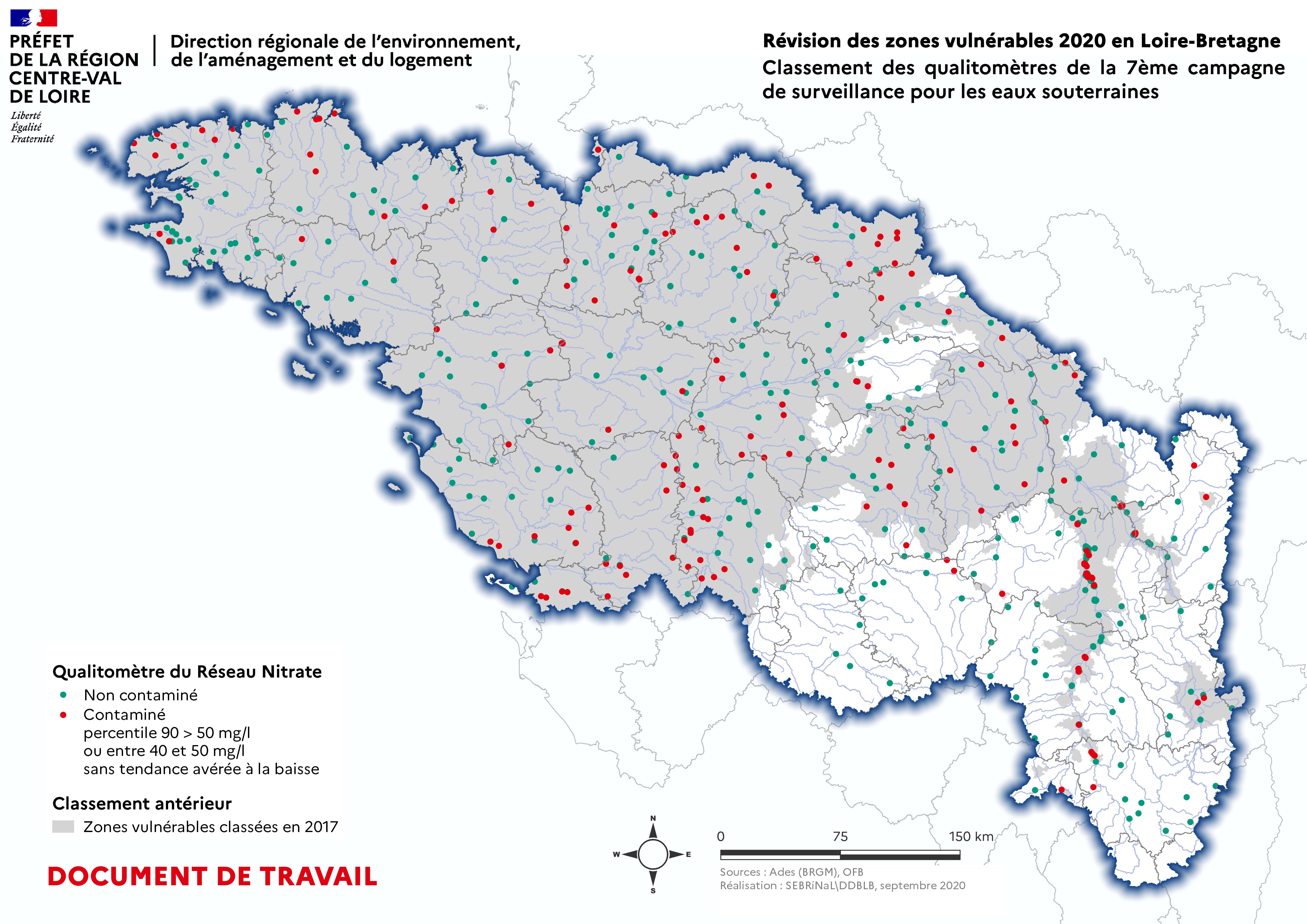 ESO – Présentation du classement des qualitomètres du réseau nitrates pendant la 7e campagne de surveillance des nitrates