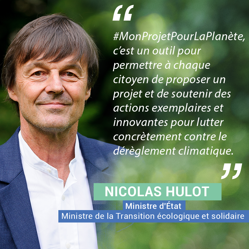 Nicolas HULOT, ministre de la Transition Ecologique et Solidaire